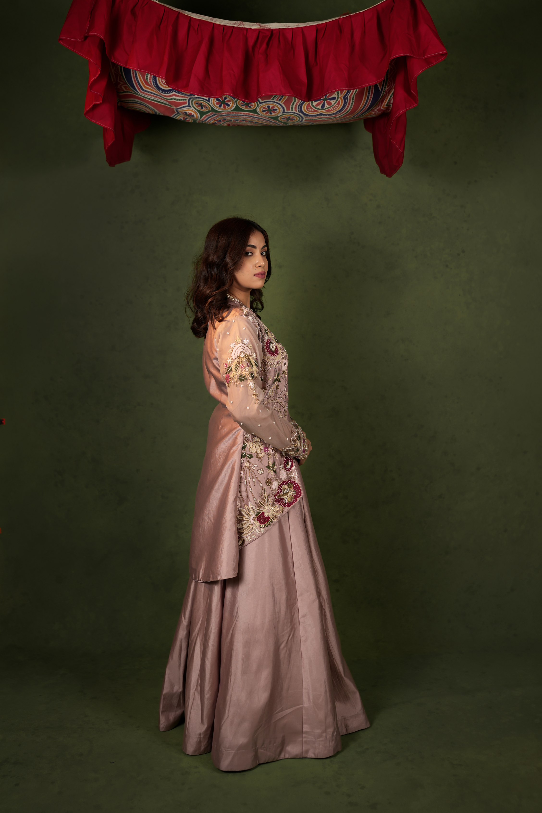 Regal Blush Embroidered Ensemble