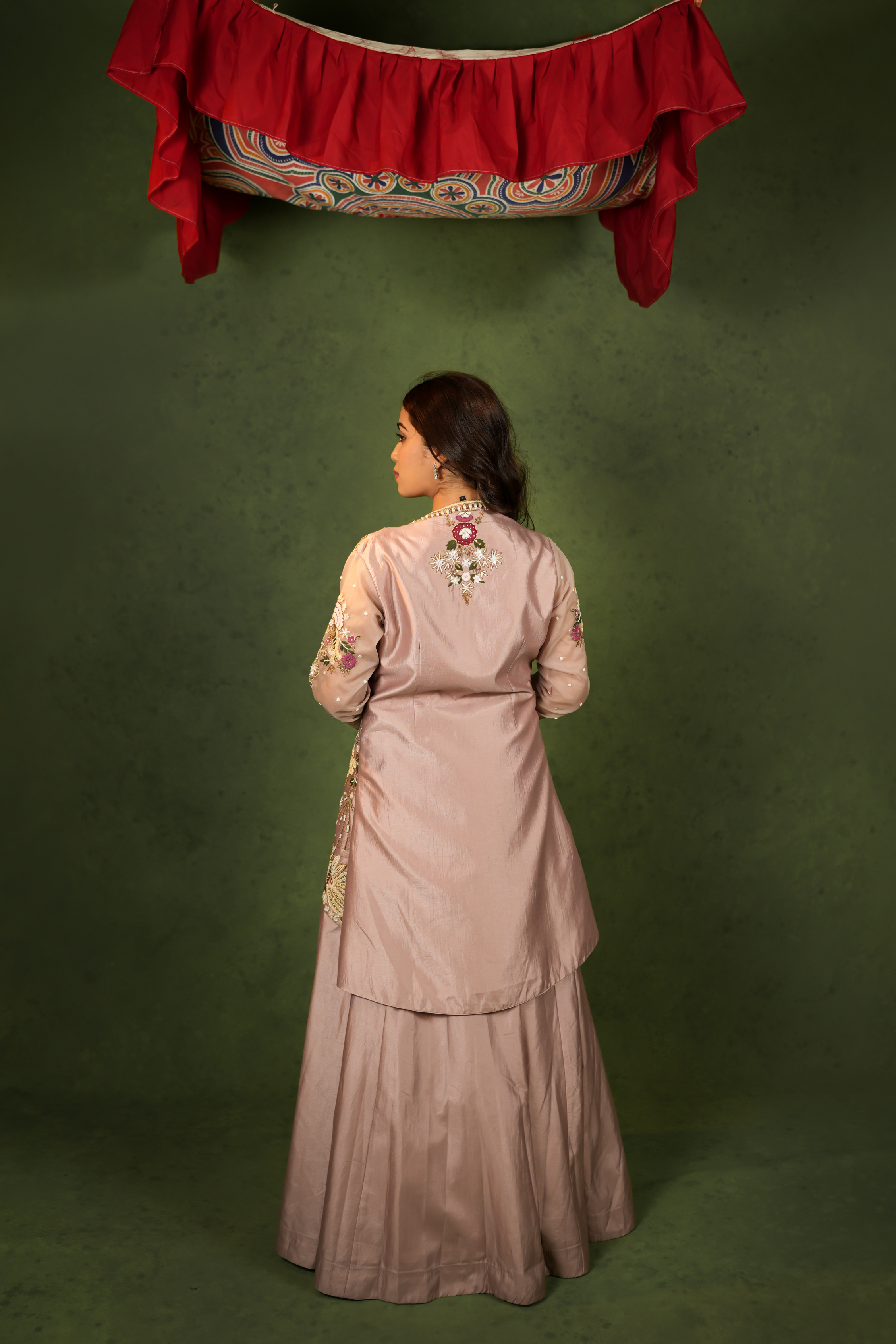 Regal Blush Embroidered Ensemble