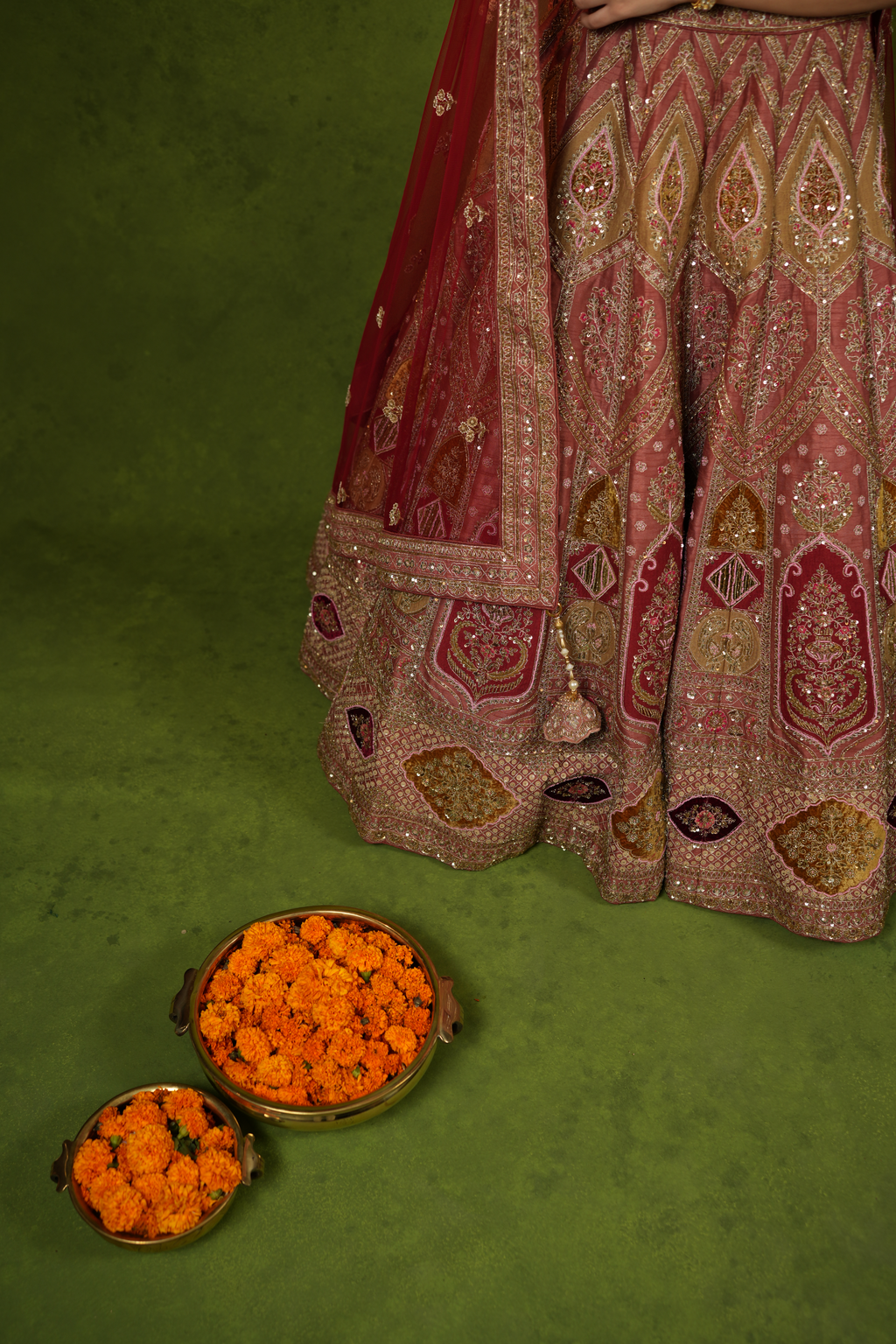 Maroon Bridal Lehenga