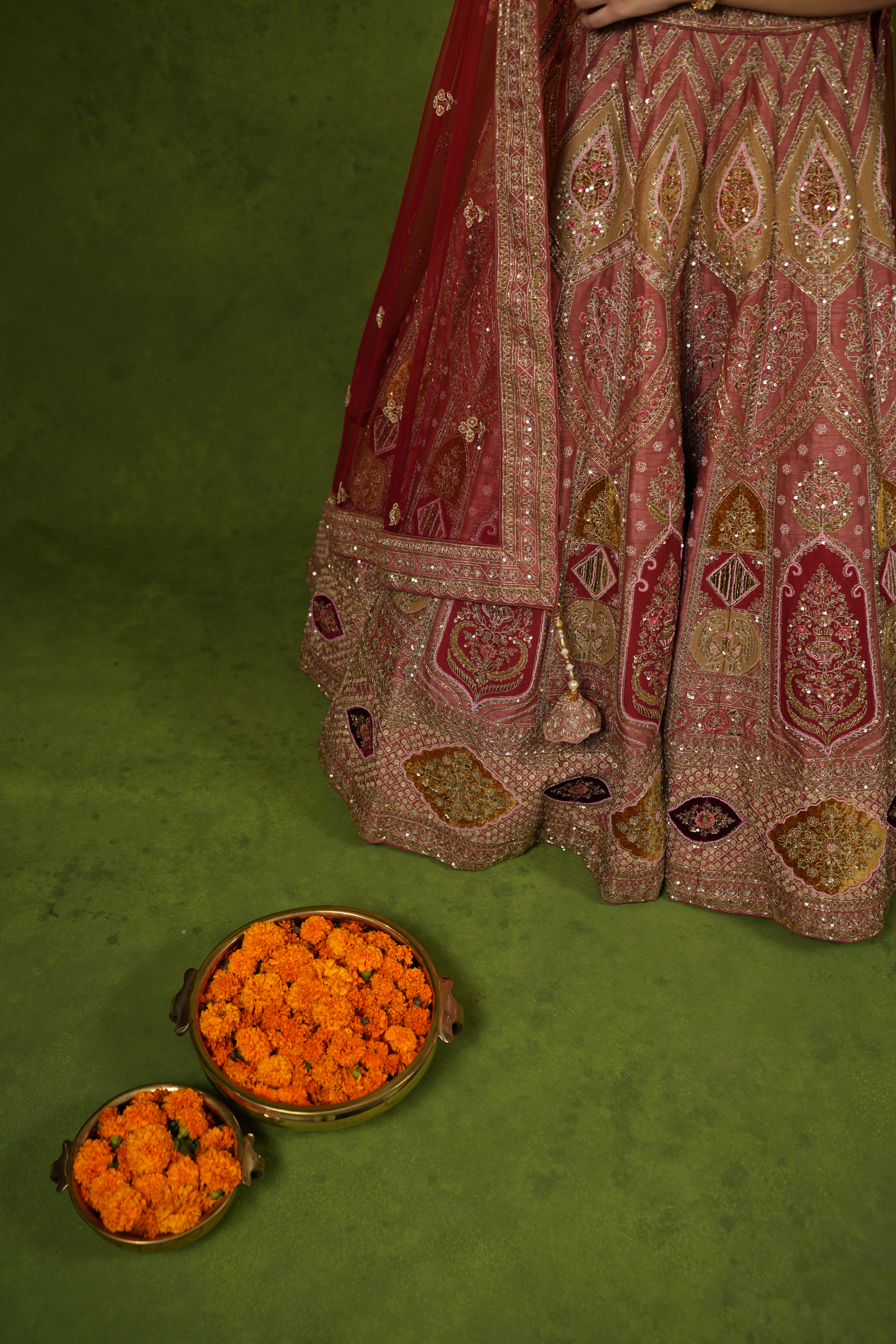 Maroon Bridal Lehenga