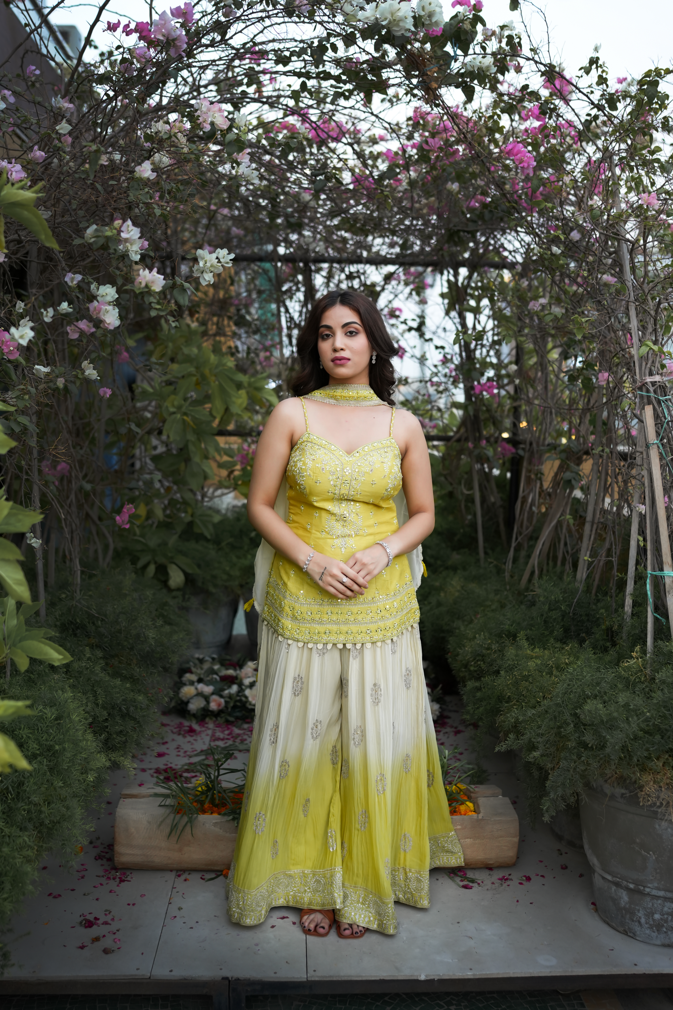 Radiant Yellow Floral Fusion Set